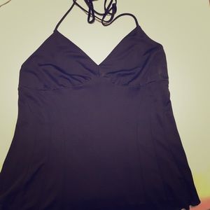 NWT The Limited Sz M Black Halter Style Camisole